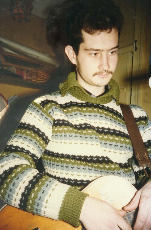 1996-01 Ветров Никита во время записи своих песен в 